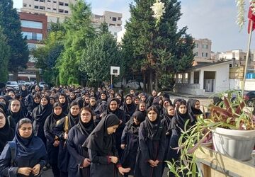 مراسم بازگشایی مدارس در دبیرستان شاهد دخترانه آمل