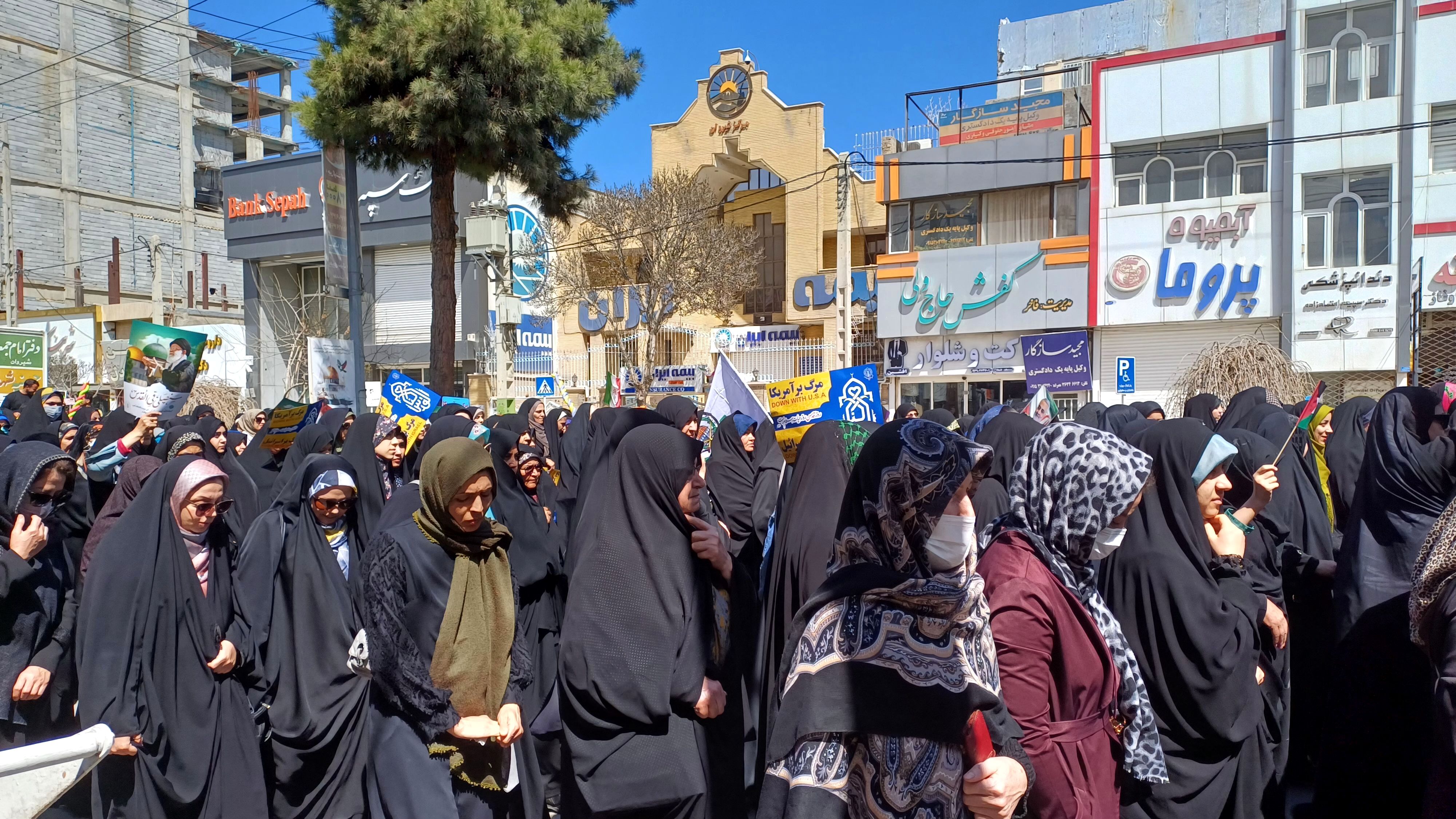 راهپیمایی باشکوه روز قدس در شهرستان گلبهار