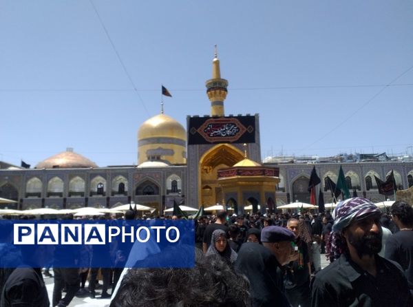 حضور هیئت های عزاداری سید الشهدا در حرم مطهر رضوی