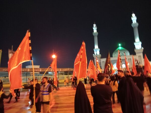 عزاداری هیات بنت الحسین (ع) در حرم بانوی کرامت 