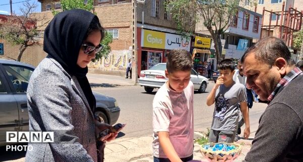 برپایی موکب غدیر کانون دانش‌آموزی شهید مدرس شهرستان سراب 