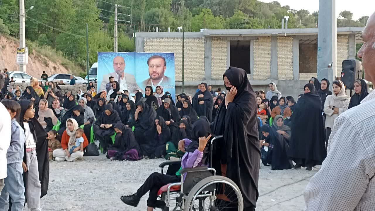 استقبال پر‌شور مردم دهستان کریک از کاروان خدام رضوی