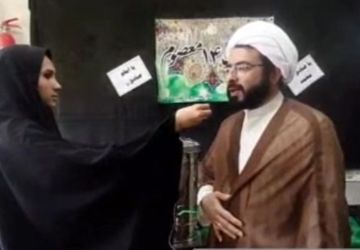 مراسم عزاداری شهادت امام صادق(ع) در دبیرستان آسیه قم