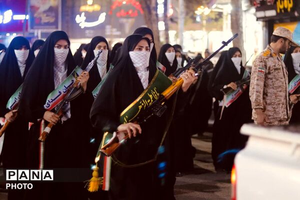 رزمایش دختران جان فدای ایران در گناباد