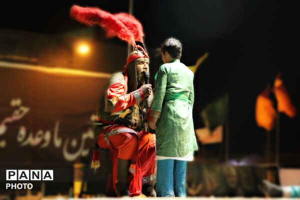 پرده نهم سوگواره ملی تعزیه دهزیار به نام سیدالشهدا(ع) رقم خورد