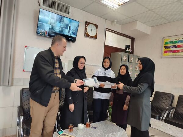 بازدید رئیس اداره کانون پرورش فکری کودکان و نوجوانان کاشمر از مدارس 