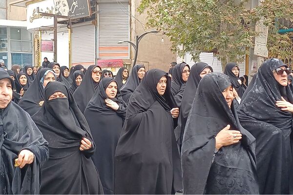 مراسم عزاداری و پیاده‌روی جاماندگان اربعین حسینی در شهرستان ورامین 