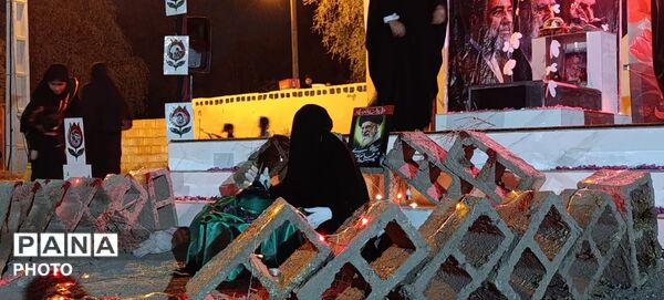 طنین فریاد مظلومیت دردانه اباعبدالله(ع) در روستای نصیرائی میناب