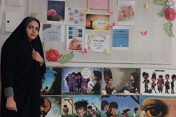 برگزاری نمایشگاه به مناسبت «هفته پدافند غیرعامل» در دبستان شهید مجید مجیدی ناحیه دو شهرری 