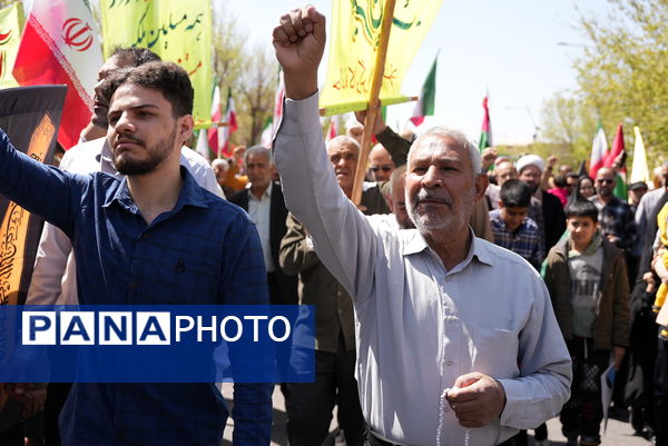 راهپیمایی روز قدس در یزد