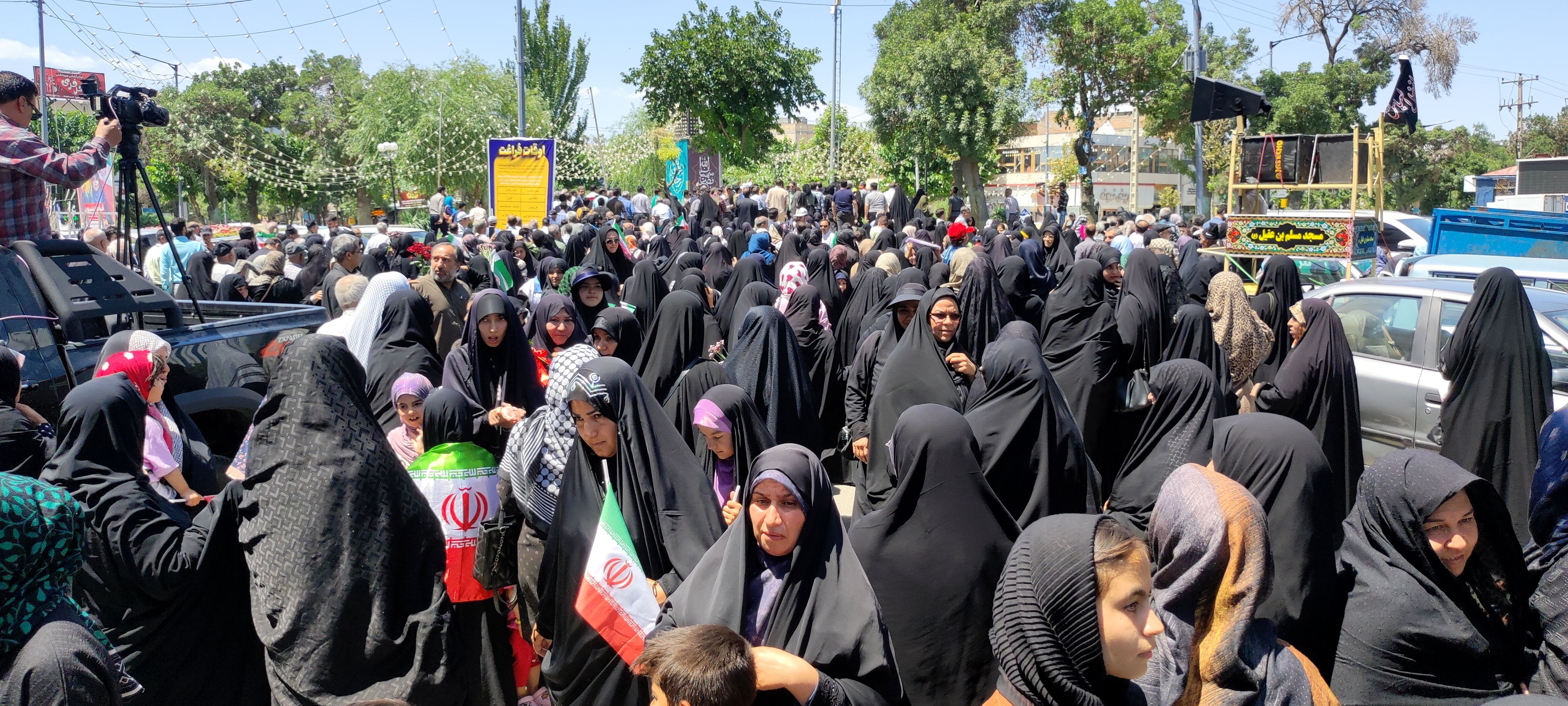 اجتماع بزرگ شیروانی‌ها در محکومیت جنایات صهیونسیتها با سخنرانی «سحر امامی»