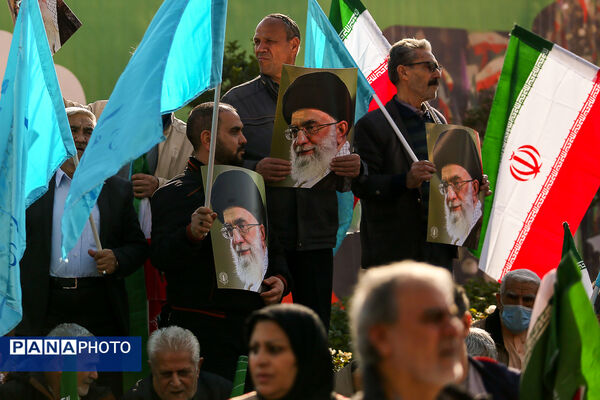 راهپیمایی محکومیت اقدامات تروریستی آمریکا و رژیم صهیونیستی علیه ملت ایران