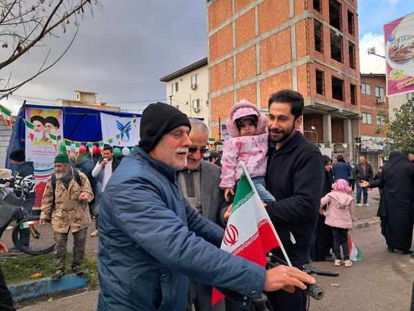 حماسه دهه نودی‌ها در راهپیمایی ۲۲ بهمن قائمشهر