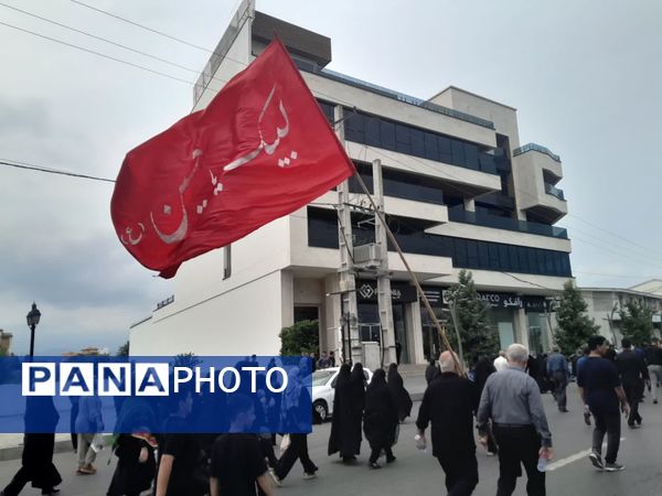 پیاده‌روی جاماندگان اربعین حسینی در نور 