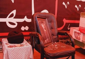 حضور مردم کرج در  تجمع  شبانه با برگزاری مراسم عزاداری در شب اول محرم 