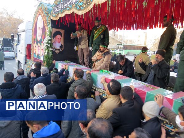 استقبال از شهدای گمنام در شهرستان بجنورد 