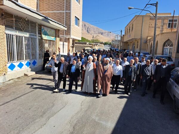 راهپیمایی بشارت نصر در شهر و بخش گندمان 