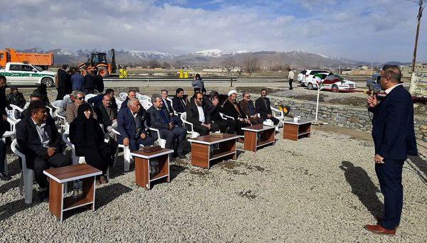 افتتاح پروژه سنگ‌چینی رودخانه فصلی شهر پالیز