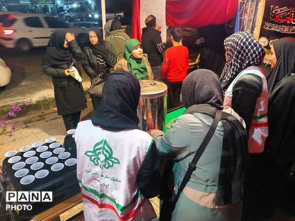 سومین شب از برپایی موکب شهدای فرهنگی و دانش‌آموزی در کردکوی 