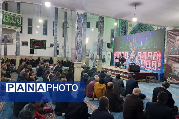 یادواره شهدای جبهه مقاومت در مسجد امام حسین(ع) فیروزکوه 