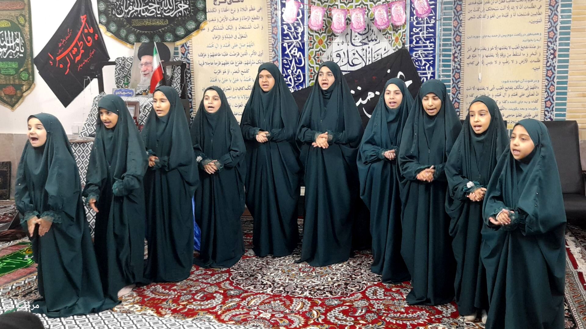  افطاری روزه اولی های دبستان نیایش در مسجد قائم‌المهدی جاهدشهر