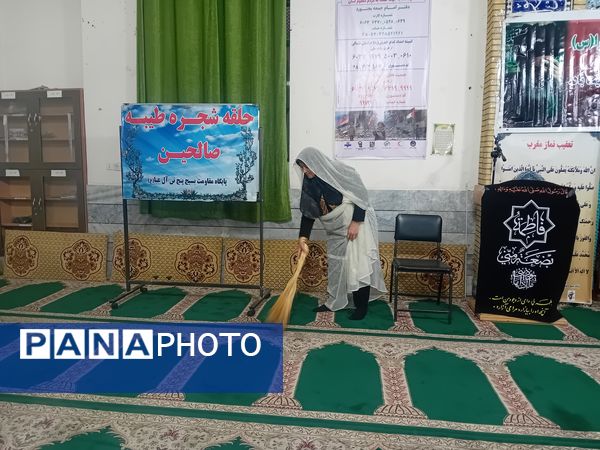 مراسم ایام فاطمیه در مسجد پنج تن آشخانه