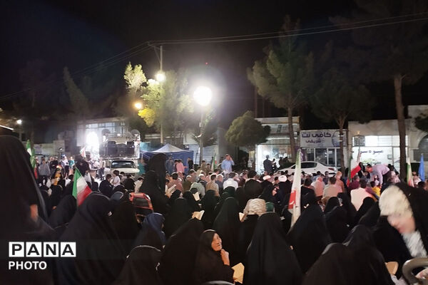 اقامه نماز استغاثه به امام زمان (ع) در میدان امام خمینی (ره )جاجرم