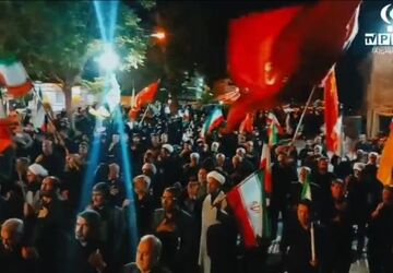 تجمع مردم بیجار در شبِ سوم ماه محرم