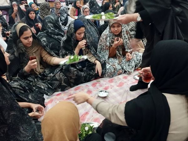 مراسم اعتکاف در مسجد روستای مهدی آباد خلیل آباد