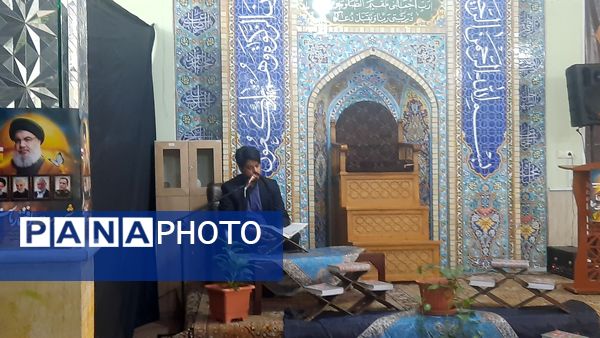 مراسم هفتمین روز شهادت‌ سید مقاومت در ناحیه۶ مشهد 