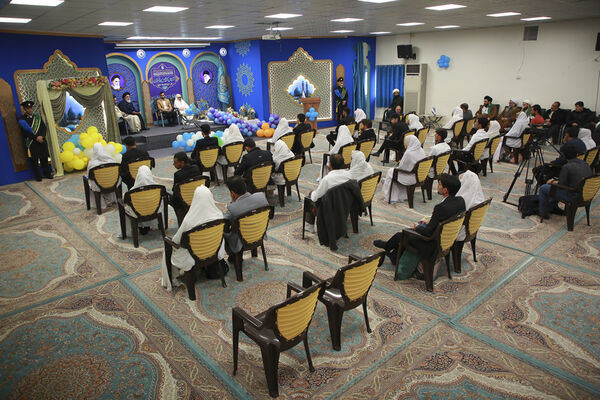 مراسم جشن ازدواج به‌مناسبت نیمه شعبان در مسجد جمکران