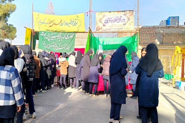  جشن نیمه شعبان در آموزشگاه شهید مجید دهنوی نیشابور 
