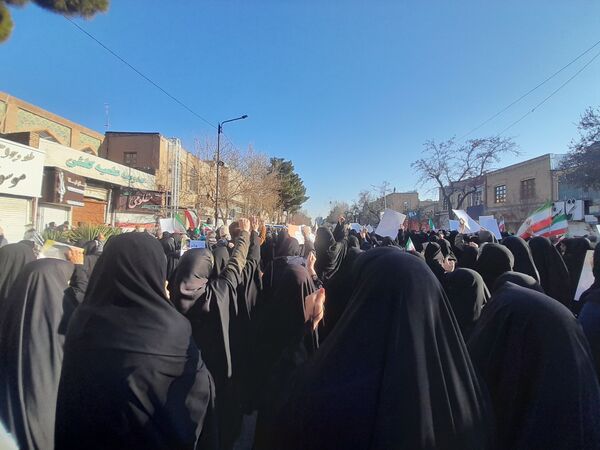 راهپیمایی و تشییع شهدای امنیت نیشابور