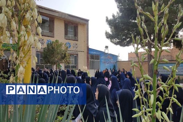 بازگشایی مدارس در دبیرستان دخترانه شهید مجید دهنوی نیشابور