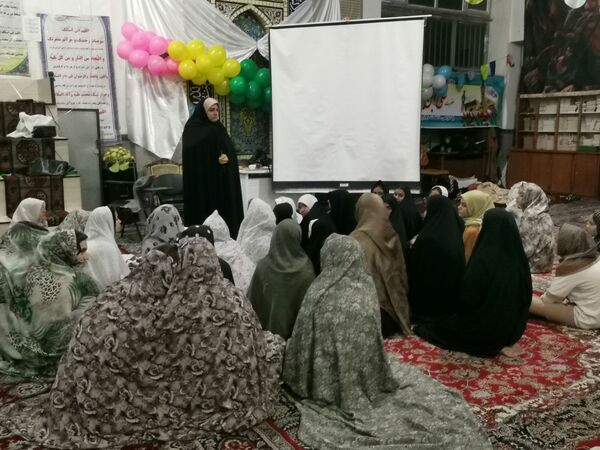 مراسم اعتکاف در مسجد امام حسین بلوار توس منطقه تبادکان مشهد