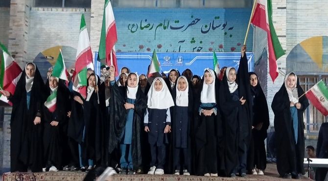 میزبانی دبستان دخترانه شهید مطهری از موکب امام رضا(ع) ناحیه ۲ یزد