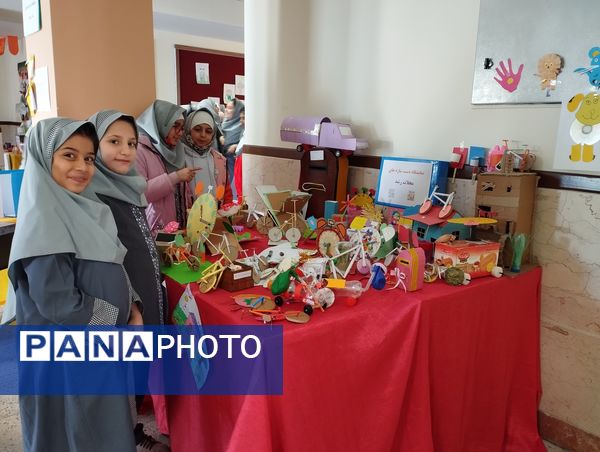 نمایشگاه دست‌سازه‌های دانش‌آموزی؛ تجلی خلاقیت و مهارت در آموزشگاه شقایق‌های ملارد