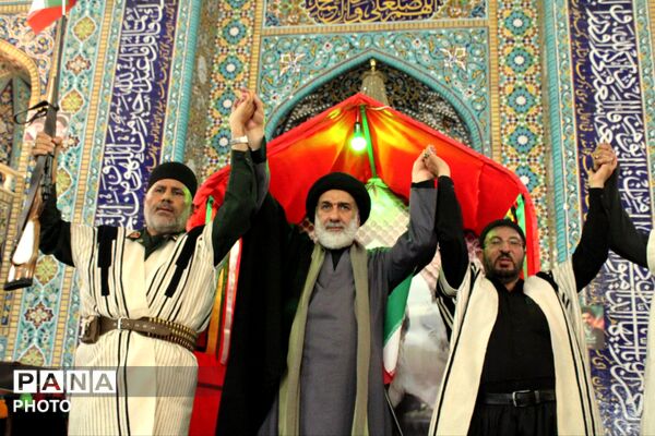 ‌حضور قوم بختیاری در تشییع شهید سجاد نادری