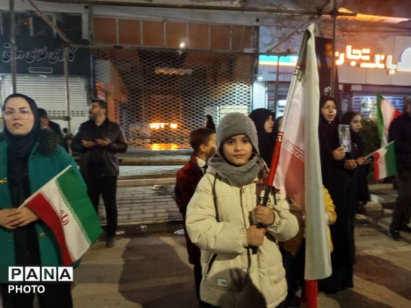 حضور حماسی مردم شهرستان نیشابور در اجتماع بیستمین شب