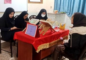 حضور پرشور دانش‌آموزان در مسابقات قرآنی کوهمره نودان