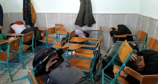 بیست و هفتمین مانور سراسری زلزله و ایمنی در هنرستان حاج حسن شهبازی اهر