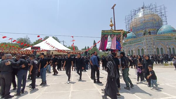 مراسم تاسوعای حسینی در آستانه سید سلطان فقیه‌الدین