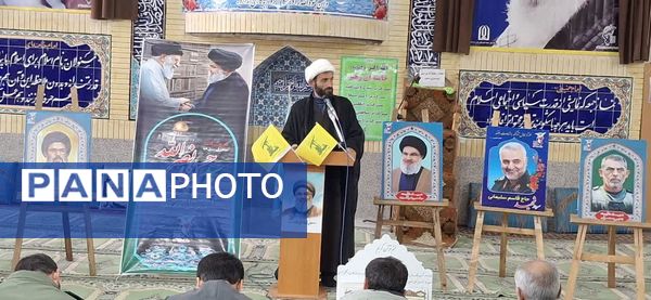 مراسم بزرگداشت سیدالشهدای مقاومت در شهر راز