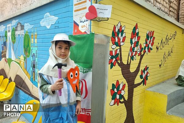 افتتاحیه پویش سلامت دهان و دندان در دبستان نیلوفر رفیعی 