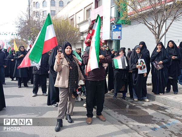 راهپیمایی روز قدس همراه با تشییع پیکر شهید مجتبی پارسا روش