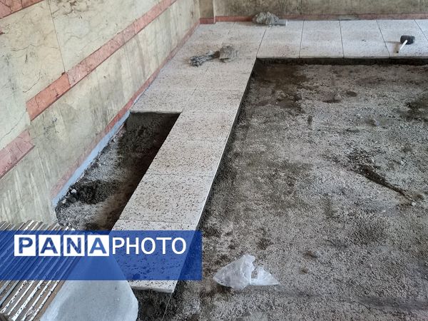 بازسازی و نوسازی مدرسه ستایش شهرستان ملارد در آستانه بازگشایی مدارس