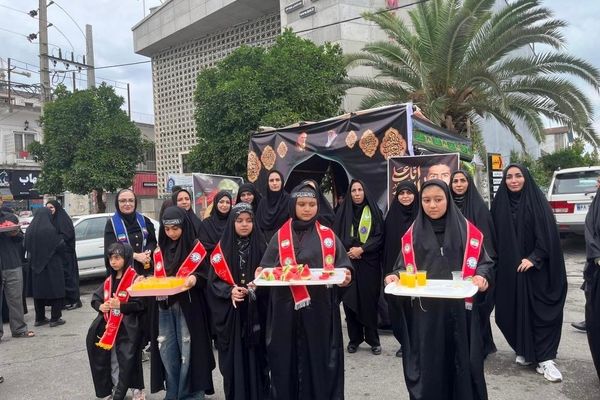 برپایی موکب سازمان دانش‌آموزی محمودآباد در اربعین حسینی