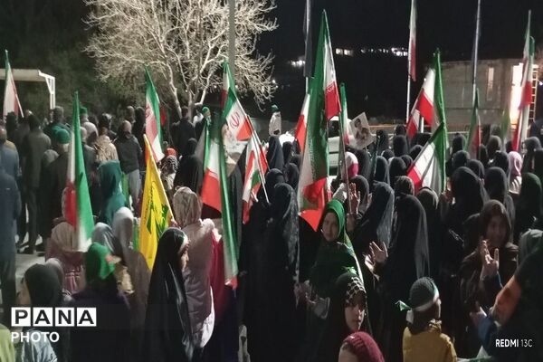 هجدهمین شب از اجتماعات خیابانی در شهر بار نیشابور