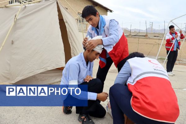  مانور زلزله در تنگستان 