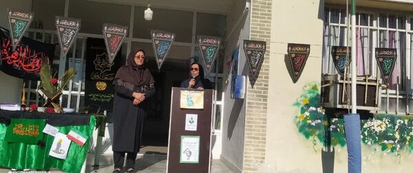 مراسم ایام فاطمیه در دبیرستان نجم قائمشهر